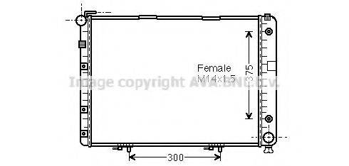 AVA QUALITY COOLING MS2154 Радіатор, охолодження двигуна