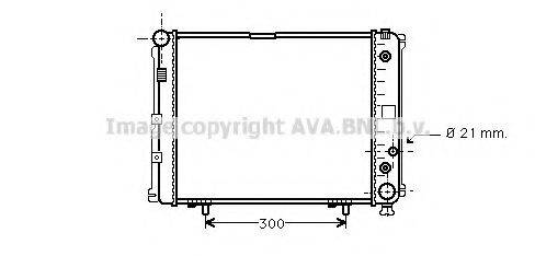 AVA QUALITY COOLING MS2162 Радіатор, охолодження двигуна