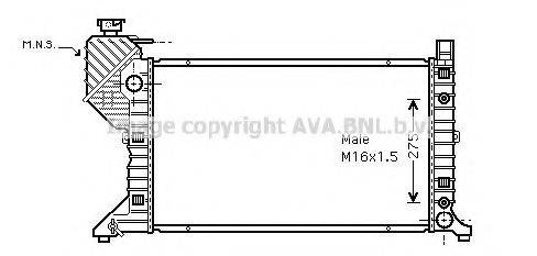 AVA QUALITY COOLING MS2182 Радіатор, охолодження двигуна