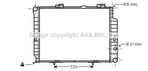 AVA QUALITY COOLING MS2191 Радіатор, охолодження двигуна