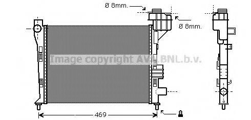 AVA QUALITY COOLING MS2247 Радіатор, охолодження двигуна