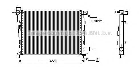 AVA QUALITY COOLING MS2310 Радіатор, охолодження двигуна