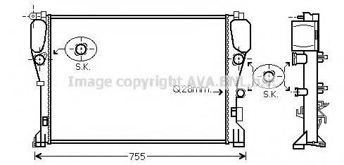 AVA QUALITY COOLING MS2468 Радіатор, охолодження двигуна