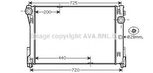 AVA QUALITY COOLING MS2474 Радіатор, охолодження двигуна