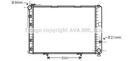 AVA QUALITY COOLING MS2553 Радіатор, охолодження двигуна