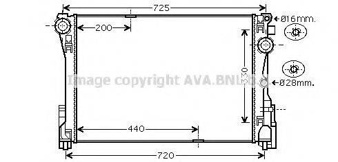 AVA QUALITY COOLING MS2575 Радіатор, охолодження двигуна