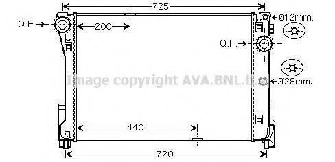 AVA QUALITY COOLING MS2591 Радіатор, охолодження двигуна