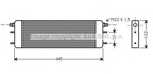 AVA QUALITY COOLING MS3249 масляний радіатор, моторне масло