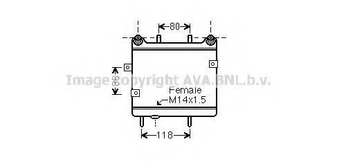 AVA QUALITY COOLING MS3323 Олійний радіатор, автоматична коробка передач