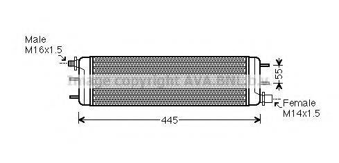 AVA QUALITY COOLING MS3532 Олійний радіатор, автоматична коробка передач