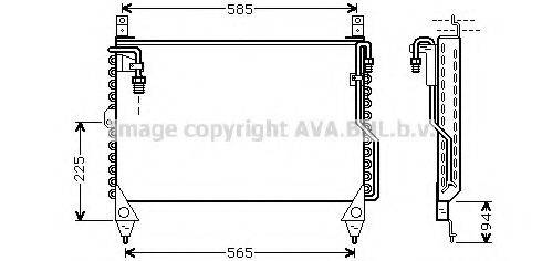 AVA QUALITY COOLING MS5242 Конденсатор, кондиціонер