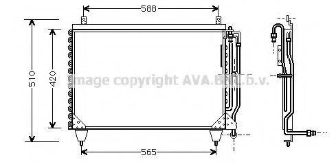 AVA QUALITY COOLING MS5284 Конденсатор, кондиціонер