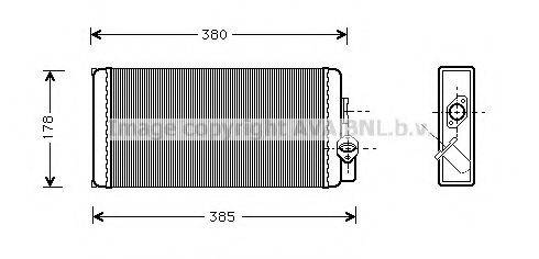 AVA QUALITY COOLING MS6188 Теплообмінник, опалення салону