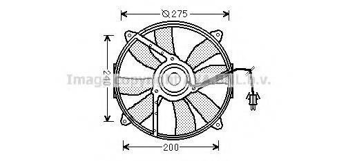 AVA QUALITY COOLING MS7521 Вентилятор, охолодження двигуна