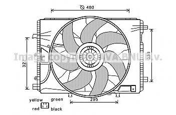 AVA QUALITY COOLING MS7522 Вентилятор, охолодження двигуна