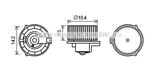 AVA QUALITY COOLING MS8620 Електродвигун, вентиляція салону