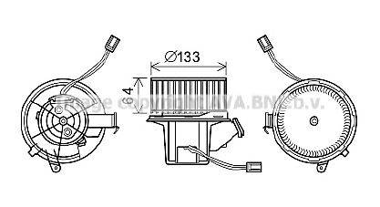 AVA QUALITY COOLING MS8628 Електродвигун, вентиляція салону