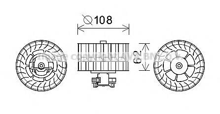 AVA QUALITY COOLING MS8650 Електродвигун, вентиляція салону