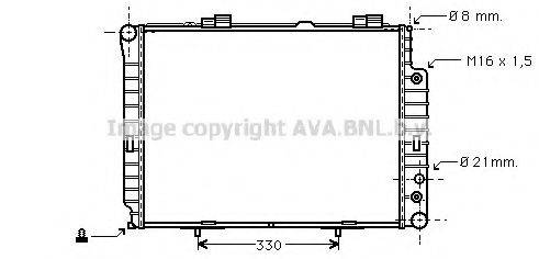 AVA QUALITY COOLING MSA2189 Радіатор, охолодження двигуна