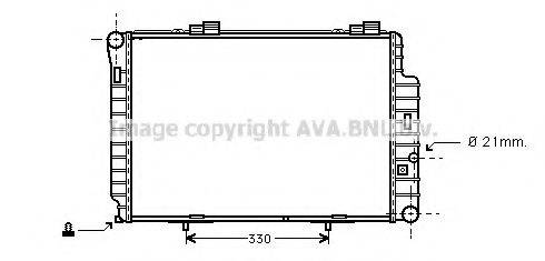 AVA QUALITY COOLING MSA2234 Радіатор, охолодження двигуна