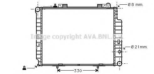 AVA QUALITY COOLING MSA2302 Радіатор, охолодження двигуна