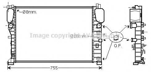 AVA QUALITY COOLING MSA2449 Радіатор, охолодження двигуна