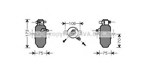 AVA QUALITY COOLING MSD374 Осушувач, кондиціонер