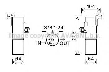 AVA QUALITY COOLING MSD598 Осушувач, кондиціонер