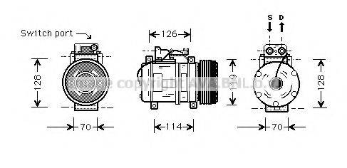 AVA QUALITY COOLING MSK273 Компресор, кондиціонер