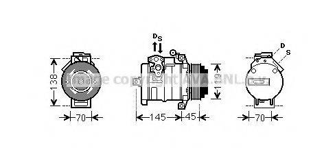 AVA QUALITY COOLING MSK530 Компресор, кондиціонер