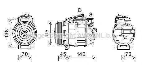 AVA QUALITY COOLING MSK635 Компресор, кондиціонер