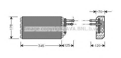 AVA QUALITY COOLING MSV049 Випарник, кондиціонер