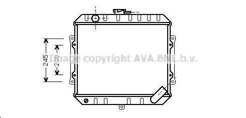 AVA QUALITY COOLING MT2002 Радіатор, охолодження двигуна