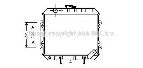 AVA QUALITY COOLING MT2006 Радіатор, охолодження двигуна