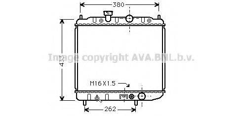 AVA QUALITY COOLING MT2036 Радіатор, охолодження двигуна