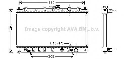 AVA QUALITY COOLING MT2081 Радіатор, охолодження двигуна