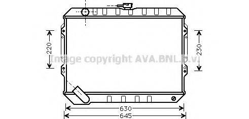 AVA QUALITY COOLING MT2088 Радіатор, охолодження двигуна