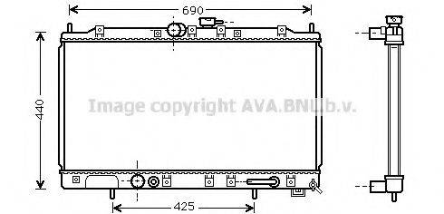 AVA QUALITY COOLING MT2123 Радіатор, охолодження двигуна