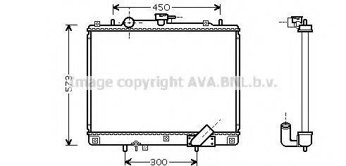 AVA QUALITY COOLING MT2167 Радіатор, охолодження двигуна