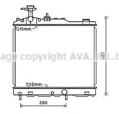 AVA QUALITY COOLING MT2255 Радіатор, охолодження двигуна