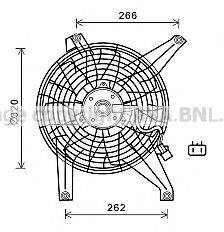 AVA QUALITY COOLING MT7528 Вентилятор, охолодження двигуна