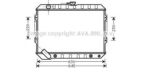 AVA QUALITY COOLING MTA2089 Радіатор, охолодження двигуна