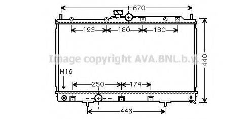 AVA QUALITY COOLING MTA2198 Радіатор, охолодження двигуна