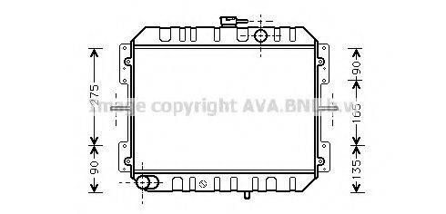 AVA QUALITY COOLING MZ2092 Радіатор, охолодження двигуна