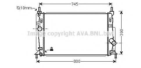 AVA QUALITY COOLING MZ2246 Радіатор, охолодження двигуна