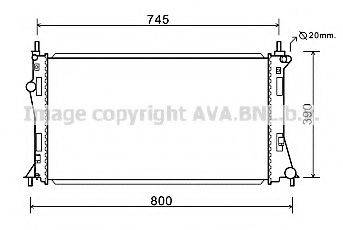 AVA QUALITY COOLING MZ2249 Радіатор, охолодження двигуна