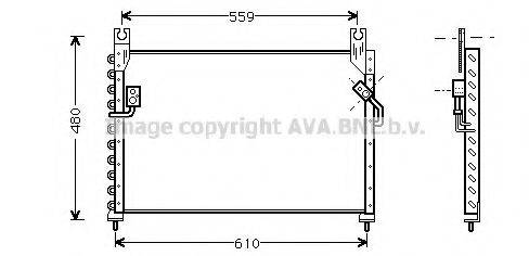 AVA QUALITY COOLING MZ5122 Конденсатор, кондиціонер