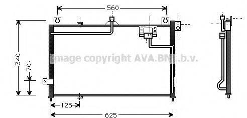 AVA QUALITY COOLING MZ5125 Конденсатор, кондиціонер