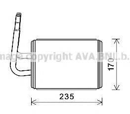 AVA QUALITY COOLING MZ6268 Теплообмінник, опалення салону