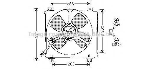 AVA QUALITY COOLING MZ7505 Вентилятор, охолодження двигуна